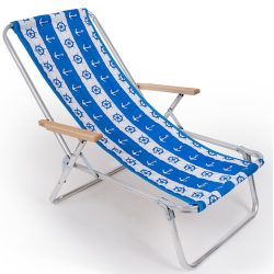 Leżak aluminiowy jednopozycyjny